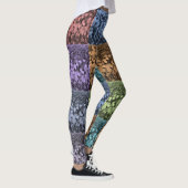 mehrfarbige Abstrakte Leggings (Rechts)