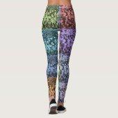 mehrfarbige Abstrakte Leggings (Rückseite)