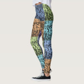 mehrfarbige Abstrakte Leggings (Links)