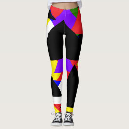 mehrfarbige Abstrakte Leggings