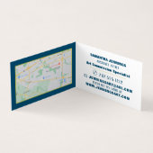 mehrfarbige Abstrakte Malerei, Künstlerausstellung Visitenkarten (Innenseite)