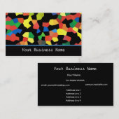 Mehrfarbige Abstrakte Visitenkarte (Vorne/Hinten)