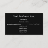 Mehrfarbige Abstrakte Visitenkarte (Rückseite)