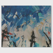 mehrfarbige abstrakte Wand Geschenkpapier (Flach)
