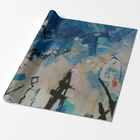 mehrfarbige abstrakte Wand Geschenkpapier (Ungerollt)