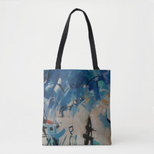 mehrfarbige abstrakte Wand Tasche