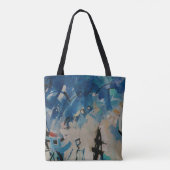 mehrfarbige abstrakte Wand Tasche (Rückseite)