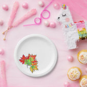 mehrfarbige Ahorn-Blätter Pappteller (Party)