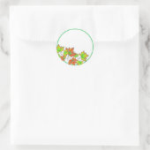 mehrfarbige Ahorn-Blätter Runder Aufkleber (Tasche)
