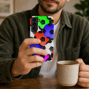 Mehrfarbige amerikanische Fußball oder Fußball Samsung Galaxy Hülle