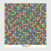 mehrfarbige Äpfel Aufkleber (Blatt)