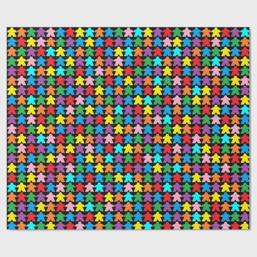 Mehrfarbige Äpfel Geschenkpapier (Flach)