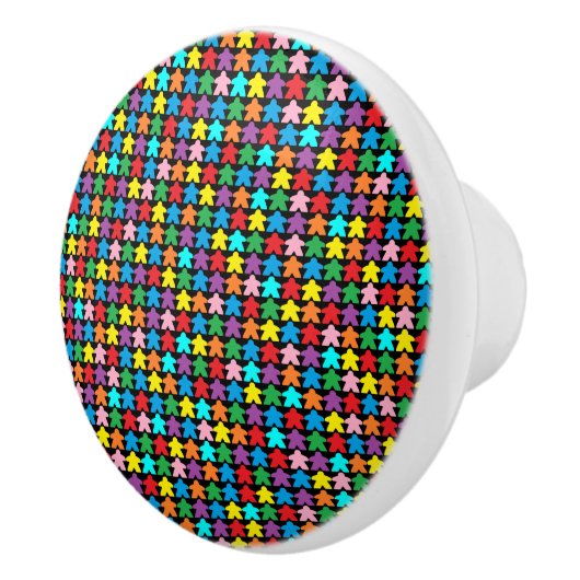 Mehrfarbige Äpfel Keramikknauf (Rechts)