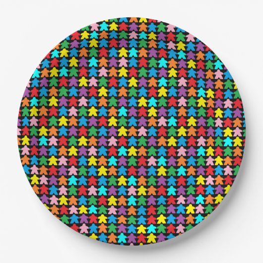 Mehrfarbige Äpfel Pappteller (Vorderseite)