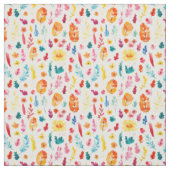 mehrfarbige Aquarellfarben-Pflanze Stoff (Muster)