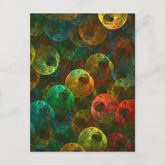 Mehrfarbige Augen Postkarte (Vorderseite)