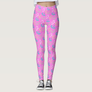 Mehrfarbige Beeren, einfaches Muster Retro-60 Leggings
