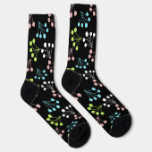 Mehrfarbige Beeren, einfaches Muster Retro-60 Socken (Rechts)