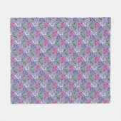 Mehrfarbige Beerenstromretro 60er Fleecedecke (Vorderseite (Horizontal))