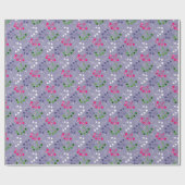 Mehrfarbige Beerenstromretro 60er Geschenkpapier (Flach)