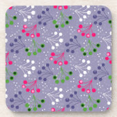 Mehrfarbige Beerenstromretro 60er Getränkeuntersetzer (Vorderseite)