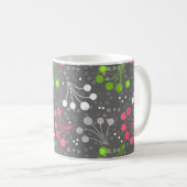 Mehrfarbige Beerenstromretro 60er Kaffeetasse (VorderseiteRechts)