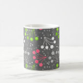 Mehrfarbige Beerenstromretro 60er Kaffeetasse (Mittel)