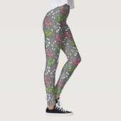 Mehrfarbige Beerenstromretro 60er Leggings (Rechts)