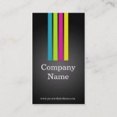 Mehrfarbige Berufliche Visitenkarten Visitenkarte (Rückseite)