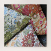 mehrfarbige bestickte Kissen Puzzle (Horizontal)