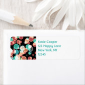 Mehrfarbige Blasen auf schwarzem Hintergrund (Insitu)