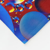 Mehrfarbige Blasen Fleecedecke (Ecke)