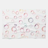 mehrfarbige Blasen Geschirrtuch (Horizontal)