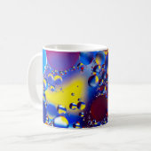 Mehrfarbige Blasen Kaffeetasse (Vorderseite Links)