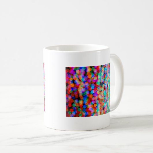 mehrfarbige Blasen Kaffeetasse (VorderseiteRechts)