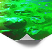 Mehrfarbige Blasenverpackung Poster (Ecke)