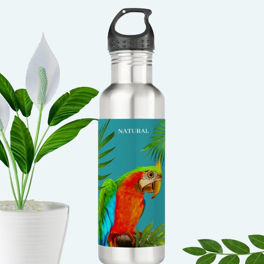 Mehrfarbige Blätter für Bird & Palm Edelstahlflasche