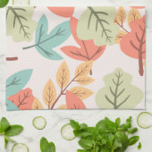 Mehrfarbige Blätter Geschirrtuch (Gefaltet)