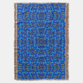 Mehrfarbige blaue Ornament-Abstraktion Decke (Vorderseite Vertikal)