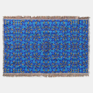 Mehrfarbige blaue Ornament-Abstraktion Decke