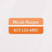 Mehrfarbige Blockklebemarke Etiketten (Design 2)