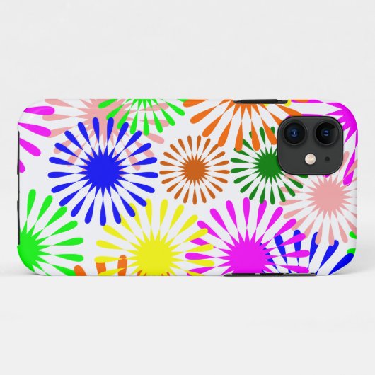 mehrfarbige Blume Case-Mate iPhone Hülle (Rückseite (Horizontal))