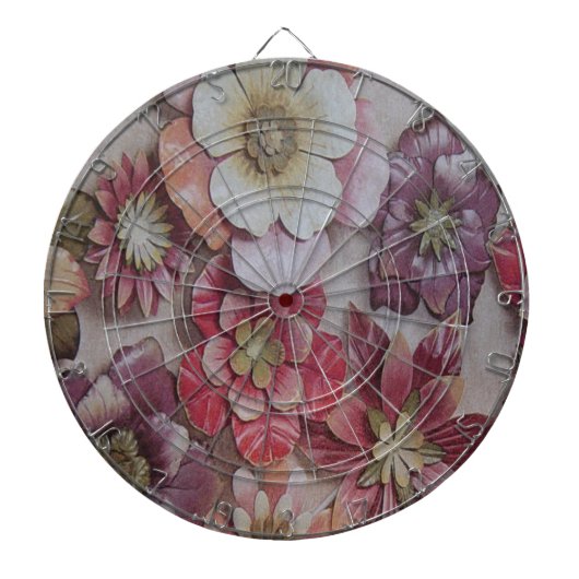 MEHRFARBIGE BLUME DARTSCHEIBE (vorne)