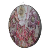 MEHRFARBIGE BLUME DARTSCHEIBE (Vorderseite rechts)