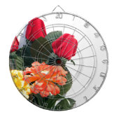 mehrfarbige Blume Dartscheibe (vorne)