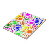 mehrfarbige Blume Fliese (Seite)