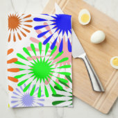 mehrfarbige Blume Handtuch (Viertel Falte)