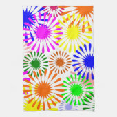 mehrfarbige Blume Handtuch (Vertikal)