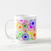 mehrfarbige Blume Kaffeetasse (Links)