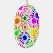 mehrfarbige Blume Keramikornament (Rechts)